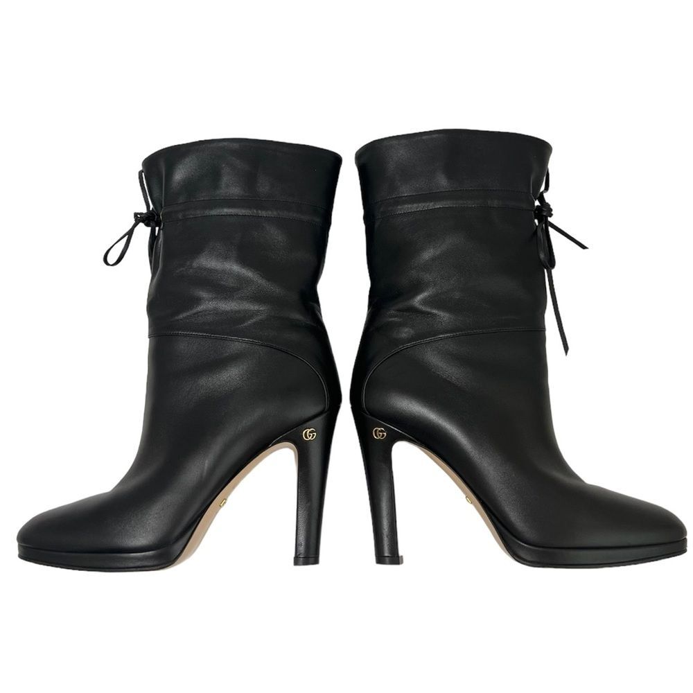 Gucci Black Ankle Boots with Sleek Design and Medium Heels - Picture 4 of 16